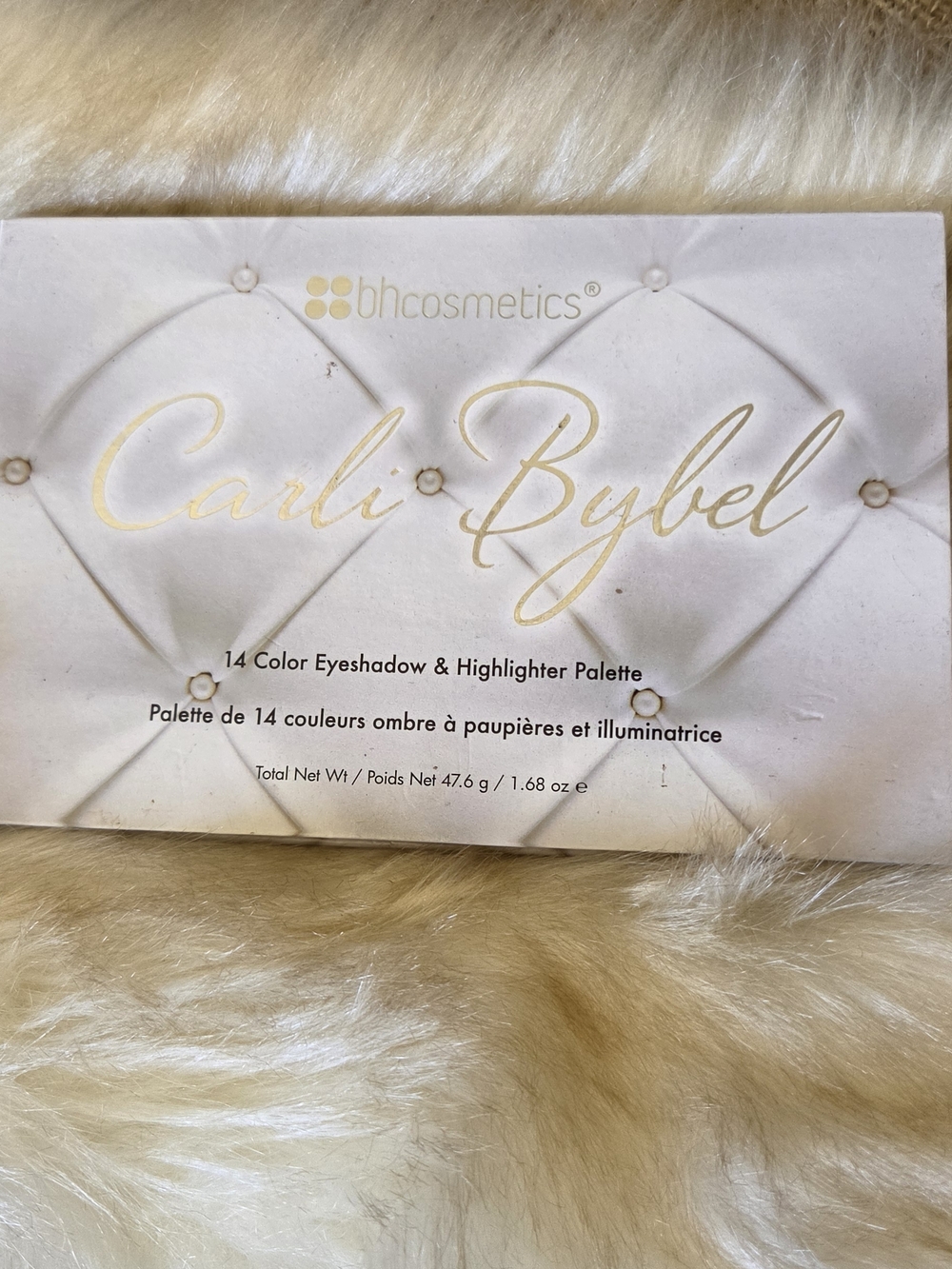 bhcosmetics Carli Bybel 14-Color Eyeshadow & Highlighter Palette - Cream & Gold